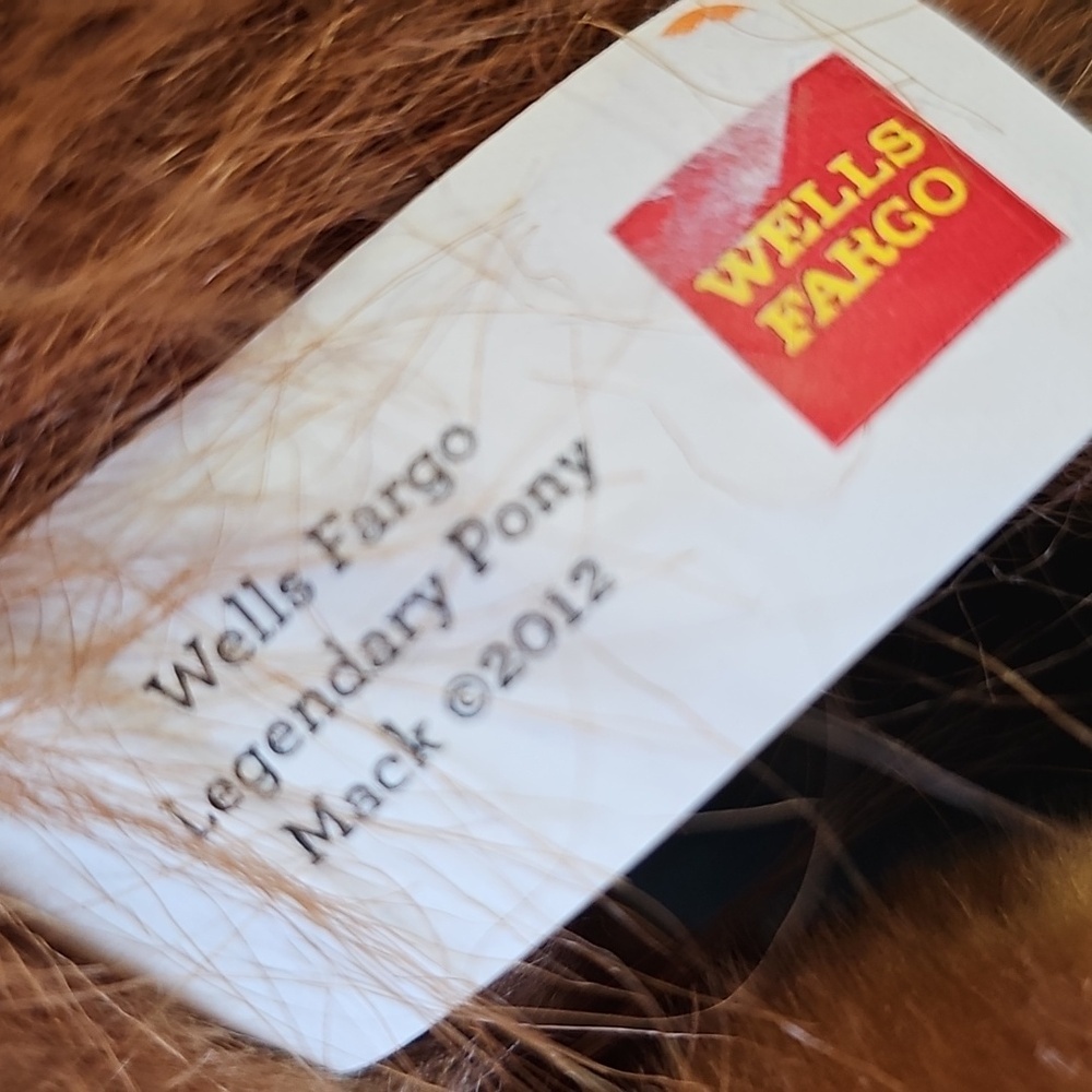 Limeted Edition Plush Top, Pony Named MACK. To Celebrate 160 Years Of WELLS FARG - Picture 8 of 11